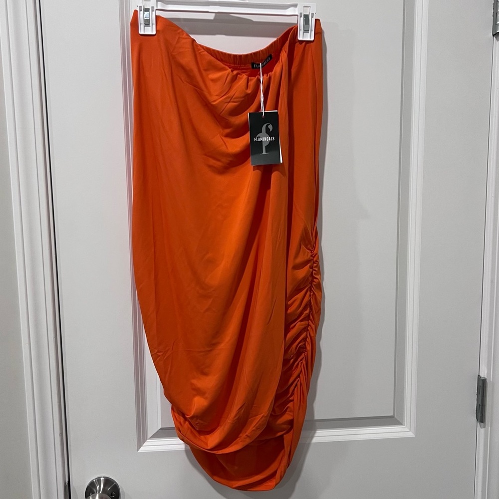 Ruched Pencil Skirt